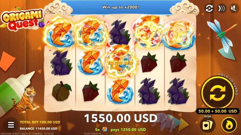 Origami Quest - stór vinningur í grunnspilinu